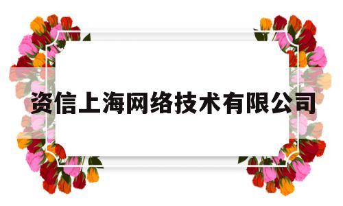 资信上海网络技术有限公司(上海资信智联科技服务有限公司)