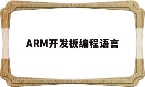 ARM开发板编程语言(arm开发板用什么语言)