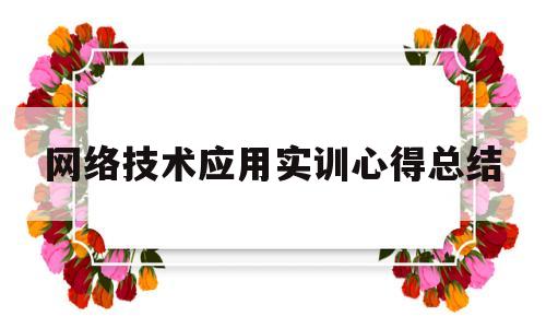 网络技术应用实训心得总结(网络技术实训总结1500字)