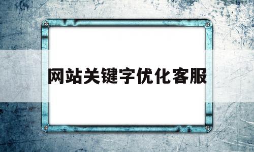 网站关键字优化客服(网站关键词优化seo教程)