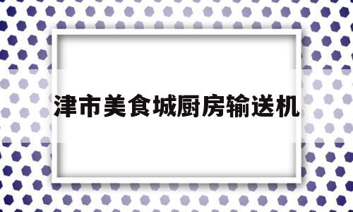 津市美食城厨房输送机的简单介绍