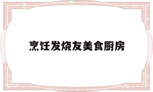 烹饪发烧友美食厨房(烹饪发烧友 官方网站)