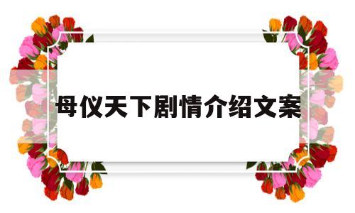 关于母仪天下剧情介绍文案的信息