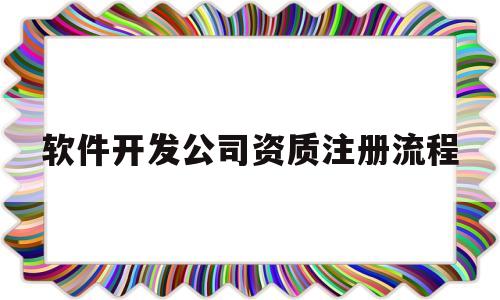 软件开发公司资质注册流程(软件开发公司资质注册流程及费用)