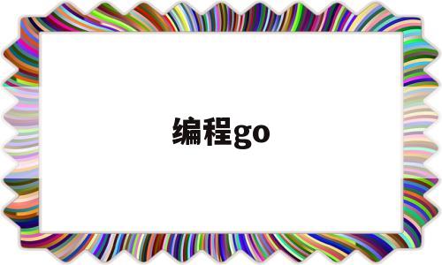 编程go(编程公司有哪些)