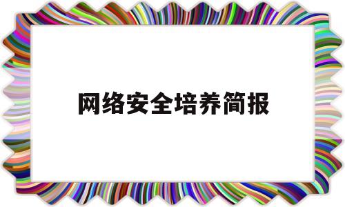 网络安全培养简报(网络安全培训情况报告)