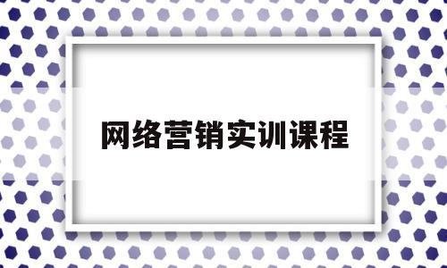 网络营销实训课程(网络营销实训课程心得)