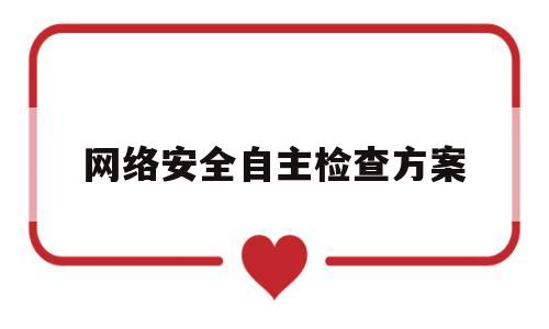 网络安全自主检查方案(网络安全自主检查方案怎么写)