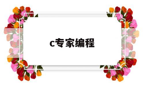 c专家编程(c专家编程怎么样)