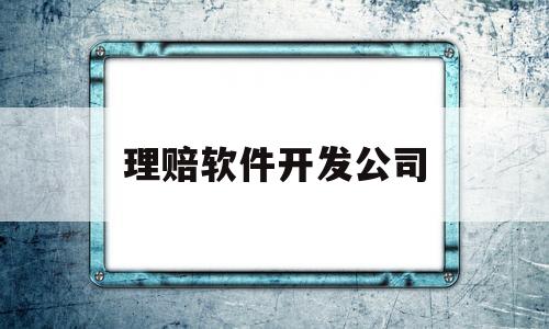 理赔软件开发公司(理赔软件开发公司是干嘛的)