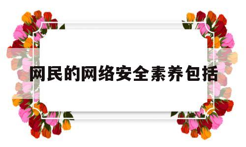 网民的网络安全素养包括(网络安全为人民,网络安全靠人民的内容)