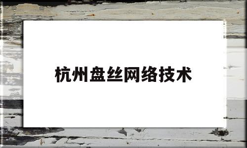 杭州盘丝网络技术(盘丝洞网络科技有限公司)