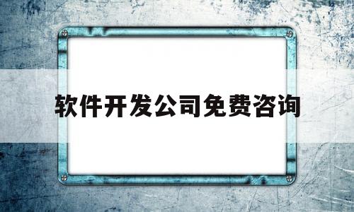 软件开发公司免费咨询(软件开发公司免费咨询电话)