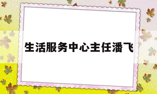 生活服务中心主任潘飞(生活服务中心主任潘飞简历)