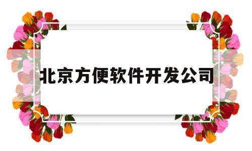 北京方便软件开发公司(北京方便软件开发公司排名)