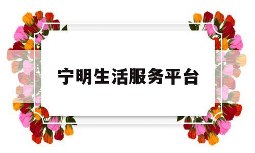 宁明生活服务平台(宁明生活服务平台官网)