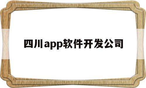 四川app软件开发公司(四川成都软件开发公司有哪些)