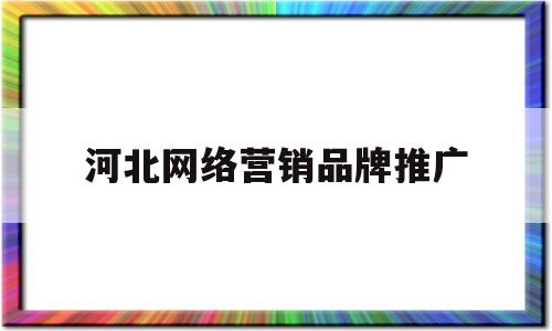 河北网络营销品牌推广(河北网络营销品牌推广平台)