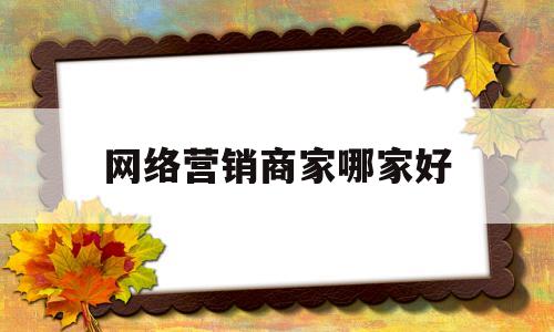 网络营销商家哪家好(网络营销商家哪家好一点)