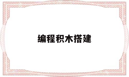 编程积木搭建(编程积木搭建会跳舞的小鸭子教案)