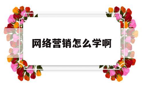 网络营销怎么学啊(网络营销怎么学啊女生)