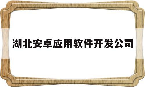 湖北安卓应用软件开发公司(湖北软件职业大学)