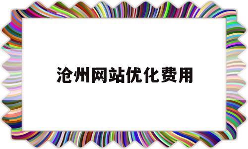 沧州网站优化费用(专业网站优化公司报价)