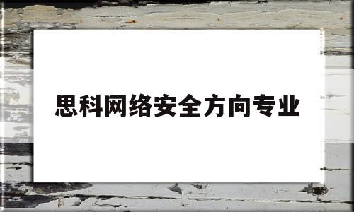 思科网络安全方向专业(思科 网络安全)