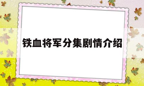 铁血将军分集剧情介绍(铁血将军分集剧情介绍)