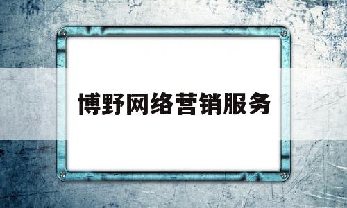 博野网络营销服务(保定网络营销公司)