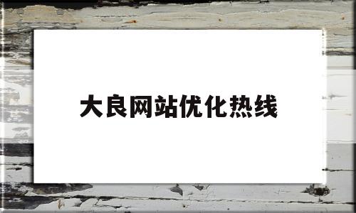 大良网站优化热线(大良政府网)