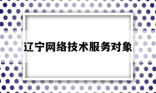 辽宁网络技术服务对象(网络技术服务是干什么的)