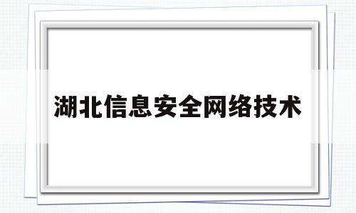 湖北信息安全网络技术(湖北网信安全技术有限公司)