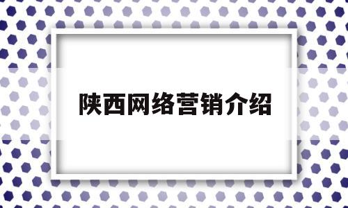 陕西网络营销介绍(西安网络营销策划)